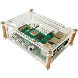 Joy-it rb-casep4+01 SBC skříň Vhodné pro (vývojové sady): Raspberry Pi® transparentní