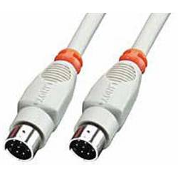 LINDY sériový kabel [1x mini DIN zástrčka - 1x mini DIN zástrčka], 2.00 m, šedá