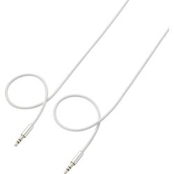 SpeaKa Professional SP-7870080 jack audio kabel [1x jack zástrčka 3,5 mm - 1x jack zástrčka 3,5 mm] 0.50 m bílá SuperSoft opletení