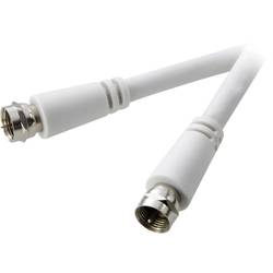 SpeaKa Professional SAT kabel [1x F zástrčka - 1x F zástrčka] 3.00 m 90 dB bílá