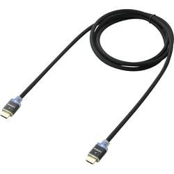 SpeaKa Professional HDMI kabel Zástrčka HDMI-A, Zástrčka HDMI-A 3.00 m černá SP-7870028 4K UHD, Audio Return Channel, opletený, s LED HDMI kabel