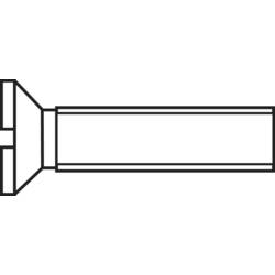 TOOLCRAFT M2*8 D963-4.8:A2K 194818 zápustný šroub M2 8 mm příruba DIN 963 ocel pozinkované 100 ks