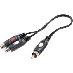 SpeaKa Professional SP-7869820 cinch audio Y adaptér [1x cinch zástrčka - 2x cinch zásuvka] černá