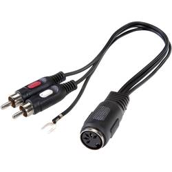 SpeaKa Professional SP-7869832 cinch / konektor DIN audio Y adaptér [1x DIN zásuvka 5pol. - 2x cinch zástrčka] černá
