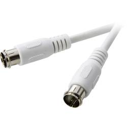 SpeaKa Professional SAT kabel [1x F rychlozástrčka - 1x F rychlozástrčka] 10.00 m 75 dB bílá