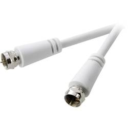 SpeaKa Professional SAT kabel [1x F zástrčka - 1x F zástrčka] 5.00 m 75 dB bílá