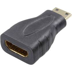 SpeaKa Professional SP-7869908 HDMI adaptér [1x mini HDMI zástrčka C - 1x HDMI zásuvka] černá pozlacené kontakty