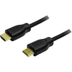 LogiLink HDMI kabel Zástrčka HDMI-A, Zástrčka HDMI-A 0.20 m černá CH0076 HDMI kabel
