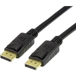 LogiLink DisplayPort kabel Konektor DisplayPort, Konektor DisplayPort 3.00 m černá CV0121 Kabel DisplayPort