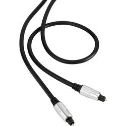 Toslink digitální audio kabel [1x Toslink zástrčka (ODT) - 1x Toslink zástrčka (ODT)] 1.50 m černá SuperSoft opletení SpeaKa Professional