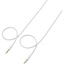 SpeaKa Professional SP-7870512 jack audio kabel [1x jack zástrčka 3,5 mm - 1x jack zástrčka 3,5 mm] 1.00 m bílá SuperSoft opletení