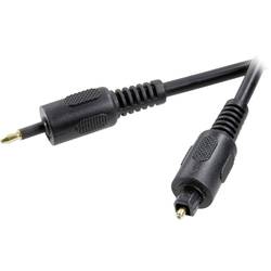 SpeaKa Professional Toslink digitální audio kabel [1x Optická zástrčka 3,5 mm - 1x Toslink zástrčka (ODT)] 1.00 m černá