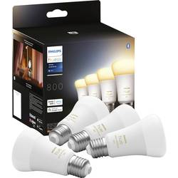 Philips Lighting Hue sada 4 LED žárovek 871951432828000 Energetická třída (EEK2021): F (A - G) Hue White Ambiance E27 Viererpack 4x570lm 60W E27 9 W teplá až