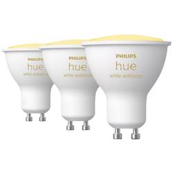 Philips Lighting Hue LED žárovka 871951434280400 Energetická třída (EEK2021): G (A - G) Hue White Ambiance GU10 Dreierpack 3x350lm GU10 12.9 W teplá až studená