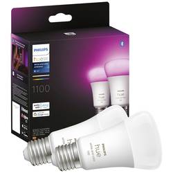 Philips Lighting Hue LED žárovka (sada 2 ks) 871951429131700 Energetická třída (EEK2021): F (A - G) Hue White & Col. Amb. E27 Doppelpack 2x800lm 75W E27 11 W
