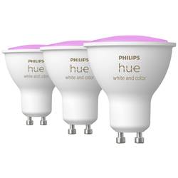Philips Lighting Hue LED žárovka 871951434276700 Energetická třída (EEK2021): G (A - G) Hue White & Col. Amb. GU10 Dreierpack 3x350lm GU10 12.9 W teplá až