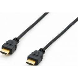 Equip HDMI kabel Zástrčka HDMI-A 1.80 m černá 119350 pozlacené kontakty HDMI kabel