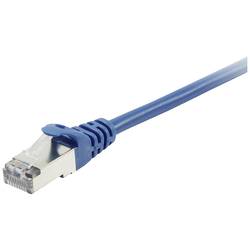Equip 605537 RJ45 síťové kabely, propojovací kabely CAT 6 S/FTP 0.50 m modrá pozlacené kontakty 1 ks