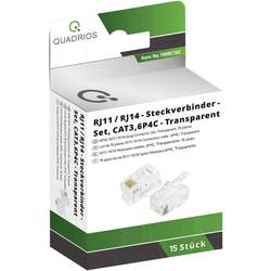 Quadrios, 1906C162, konektor RJ, RJ11, CAT 3, piny:6P4C, 15 ks