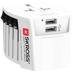 Skross 1.302960 cestovní adaptér MUV USB (2xA)