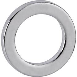 Maul neodymový magnet (Ø x v) 12 mm x 1.5 mm prstenec stříbrná 10 ks 6168396