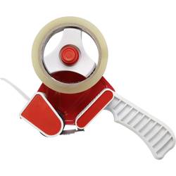 TOOLCRAFT ruční odvíječ lepicí pásky červená, bílá Šířka role (max.): 50 mm