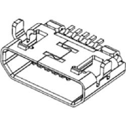 Molex Molex MOL Micro Solutions 1051640001-1300 USB konektor microUSB B, 1300 ks