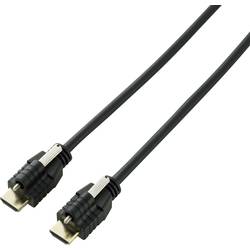 SpeaKa Professional HDMI kabel Zástrčka HDMI-A, Zástrčka HDMI-A 2.00 m černá SP-9784184 Audio Return Channel, pozlacené kontakty, lze šroubovat, Ultra HD (4K)