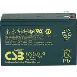 CSB Battery EVX 1272 EVX1272F2 olověný akumulátor 12 V 7.2 Ah olověný se skelným rounem (š x v x h) 151 x 99 x 65 mm plochý konektor 6,35 mm odolné proti více