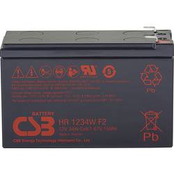 CSB Battery HR 1234W high-rate HR1234WF2 olověný akumulátor 12 V 8.4 Ah olověný se skelným rounem (š x v x h) 151 x 99 x 65 mm plochý konektor 6,35 mm