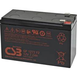 CSB Battery GP 1272 Standby USV GP1272F2 olověný akumulátor 12 V 7.2 Ah olověný se skelným rounem (š x v x h) 150 x 97 x 65 mm plochý konektor 6,35 mm