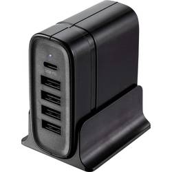 VOLTCRAFT UC-5ACX001 USB nabíječka 41.5 W 4x USB A, 1x USB-C® Dodávka energie vnitřní USB Power Delivery (USB-PD)