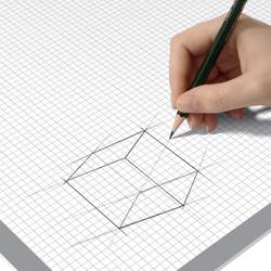 Sigel HO260 psací podložka čtverečkovaný bílá, šedá (š x v) 59.5 cm x 41 cm 30 listů 30 listů Squared