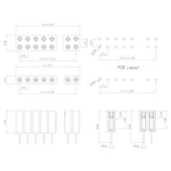 W & P Products precizní dutinková lišta Počet řádků: 1 Počet kontaktů v řadě: 50 153-050-1-50-00 1 ks