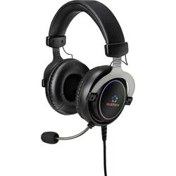 Renkforce RF-GH-300 Gaming Sluchátka Over Ear kabelová 7.1 Surround černá Vypnutí zvuku mikrofonu, regulace hlasitosti