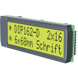 DISPLAY VISIONS LCD displej zelená žlutozelená (š x v x h) 68 x 26.8 x 10.8 mm DIP162-DNLED