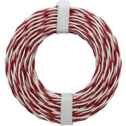 Donau Elektronik 205-10 zvonkový drát 2 x 0.2 mm² červená / bílá 10 m