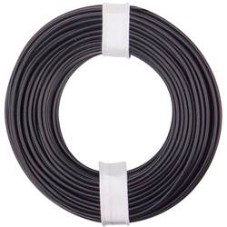 Donau Elektronik 125-011 lanko/ licna, 1 x 0.25 mm², černá, 10 m