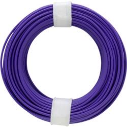 Donau Elektronik 118-6 lanko/ licna, 1 x 0.14 mm², fialová, 10 m
