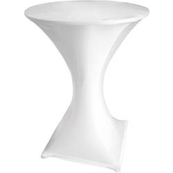Perel Standing table cover přehoz na barový stůl bílá FP200
