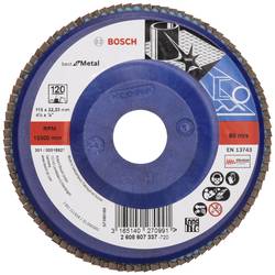 Bosch Accessories 2608607337 X571 vějířový brusný kotouč Průměr 115 mm Ø otvoru 22.33 mm Zrnitost 120 ocel 1 ks