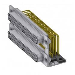 Deltron Connectors DPB 37SN70/37SN70 D-SUB dvojitý konektor 180 ° Pólů: 37 pájené 1 ks