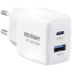 VOLTCRAFT UC-2ACX001 USB nabíječka 25 W vnitřní Výstupní proud (max.) 2.08 A Počet výstupů: 2 x USB, USB-C® zásuvka (nabíjení) GaN