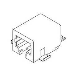 Molex 441440005, zásuvkový modul RJ45, zásuvka, černá, 150 ks