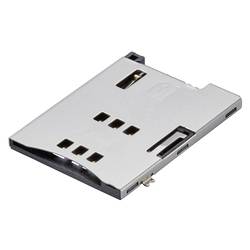 Molex Slot pro SIM kartu 6, rozteč 2.54 mm, 475532001, 600 ks Tape on Full reel