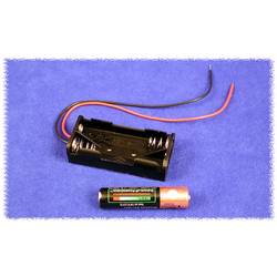 Hammond Electronics BH2AAAW bateriový držák 2x AAA , plast, černá, 1 ks
