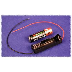 Hammond Electronics BH1AAW bateriový držák 1x AA , plast, černá, 1 ks