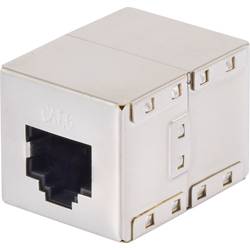 RJ45 síťový adaptér Renkforce RF-4212189 CAT 6 [1x RJ45 zásuvka - 1x RJ45 zásuvka] kov