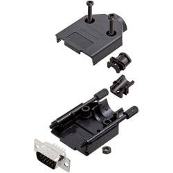 Amphenol L17DTPK-P-09+L717HDE15P sada D-SUB kolíkové lišty 180 ° Pólů: 15 pájecí kalíšek 1 ks