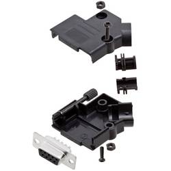 Amphenol L17D45PK-P-09+L77SDE09S sada D-SUB zásuvková lišta 45 ° Pólů: 9 pájecí kalíšek 1 ks